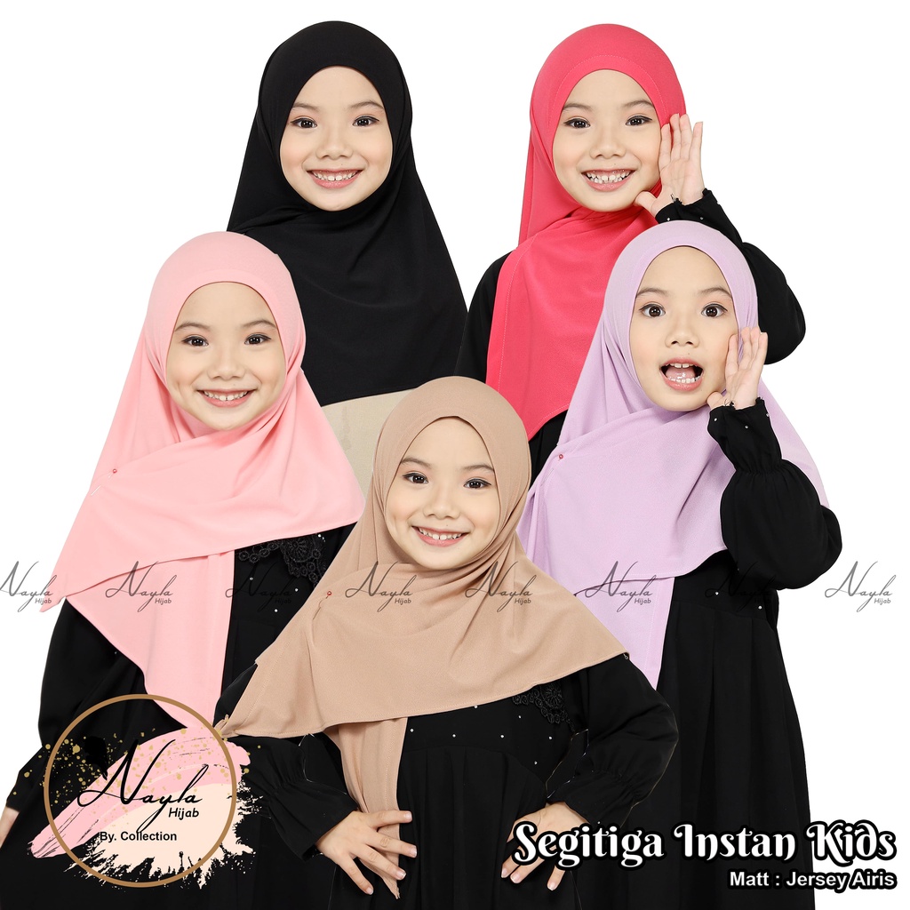 Jual KERUDUNG SEGITIGA INSTAN KIDS HIJAB PASHMINA INSTAN ANAK JERSEY ...