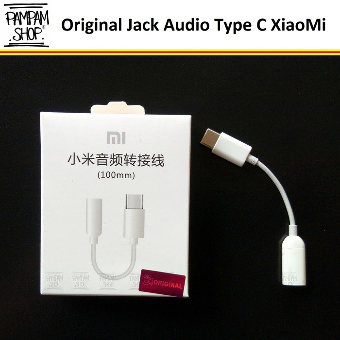 Jual Kabel Audio Adapter Type C to Headphone Jack Adaptor Converter Headset XiaoMi Mi6 Xiao Mi A2 Ori Shopee Indonesia