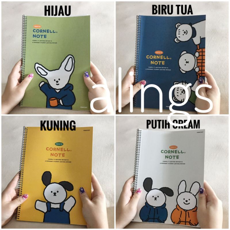 Jual Cornell Ruled Spiral Notebook Buku Tulis Catatan Halaman Garis ...