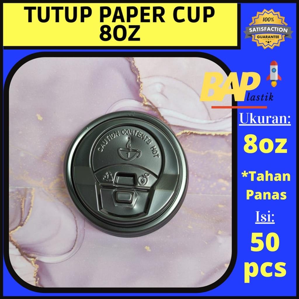 Jual Tutup Paper Cup 8oz / Lid Paper Cup 8oz / Tutup Gelas Kertas ...