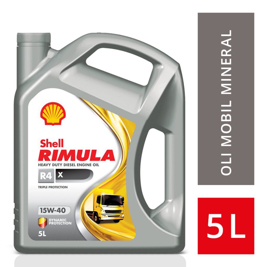 Jual Oli Shell Rimula R4X 15W-40 (1 Galon) - 5 Liter | Shopee Indonesia