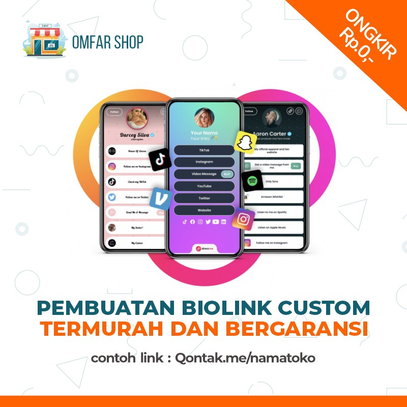 Jual Jasa Pembuatan Biolink/List Kontak Link (Sosial Media, FB, IG, WA ...