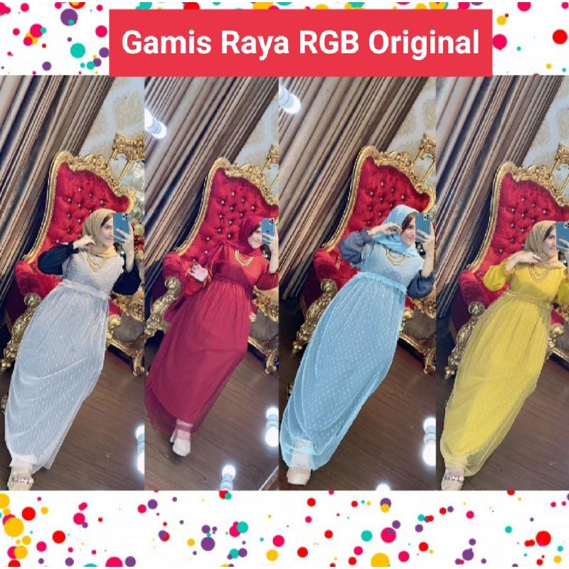 Jual Gamis Raya RGB Original / drees raya RGB | Shopee Indonesia