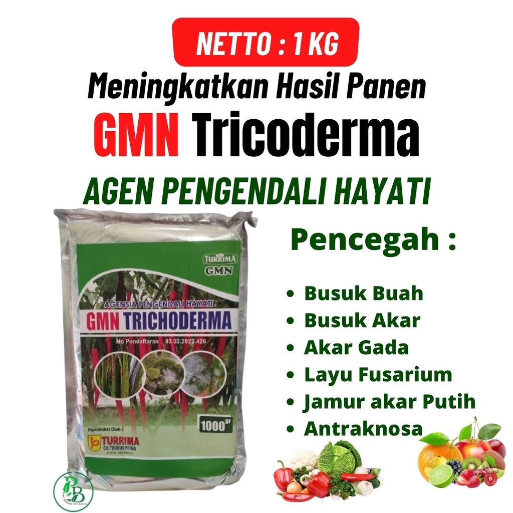 Jual Gmn Tricoderma Fungisida Hayati Cabe Kg Pupuk Pengendali Busuk Buah Busuk Akar Layu