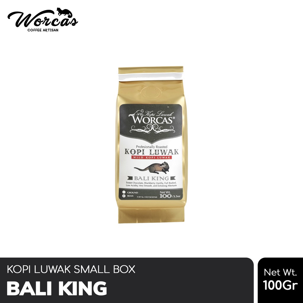 Worcas Bali King コーヒー 100g Jual WORCAS Kopi Luwak Liar Bali King 100gr - Small Box | Shopee