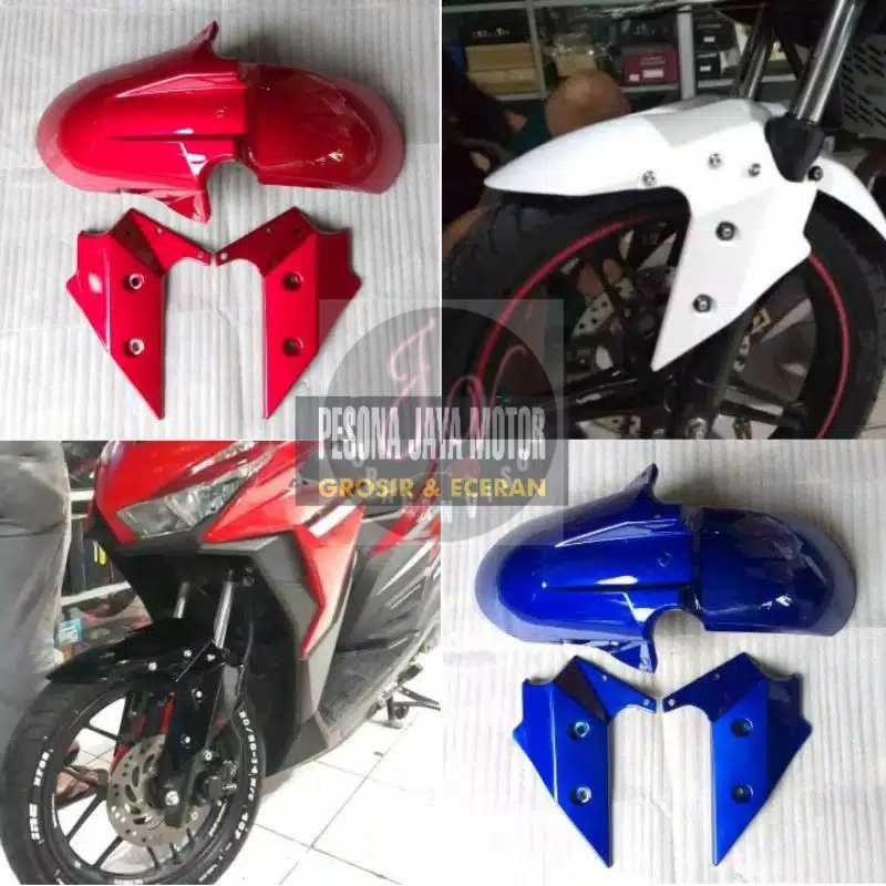 Jual Spakbor Depan Model Ninja Fi Model Sambungan Universal Vixion,R15 ...