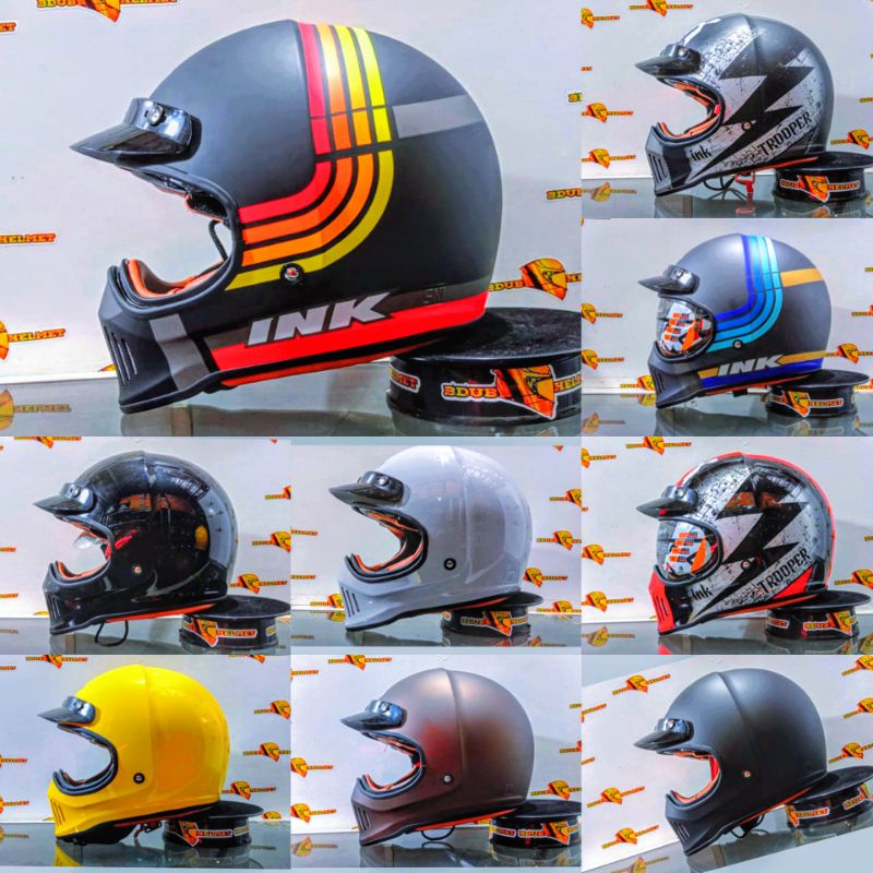 Jual Helm INK TROOPER SOLID Original Fullface | Shopee Indonesia