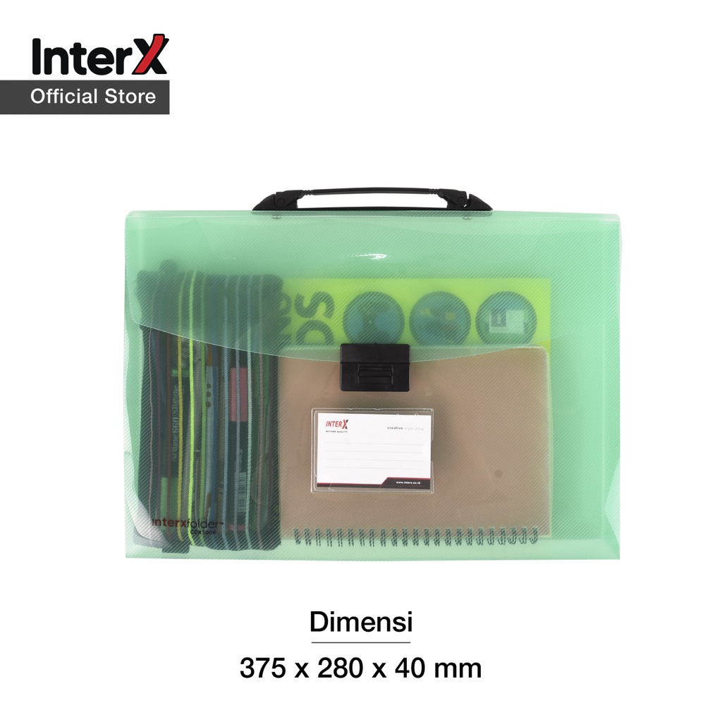 Jual InterX Folder Carry Case 4cm Map Arsip Serbaguna / Tas Dokumen ...