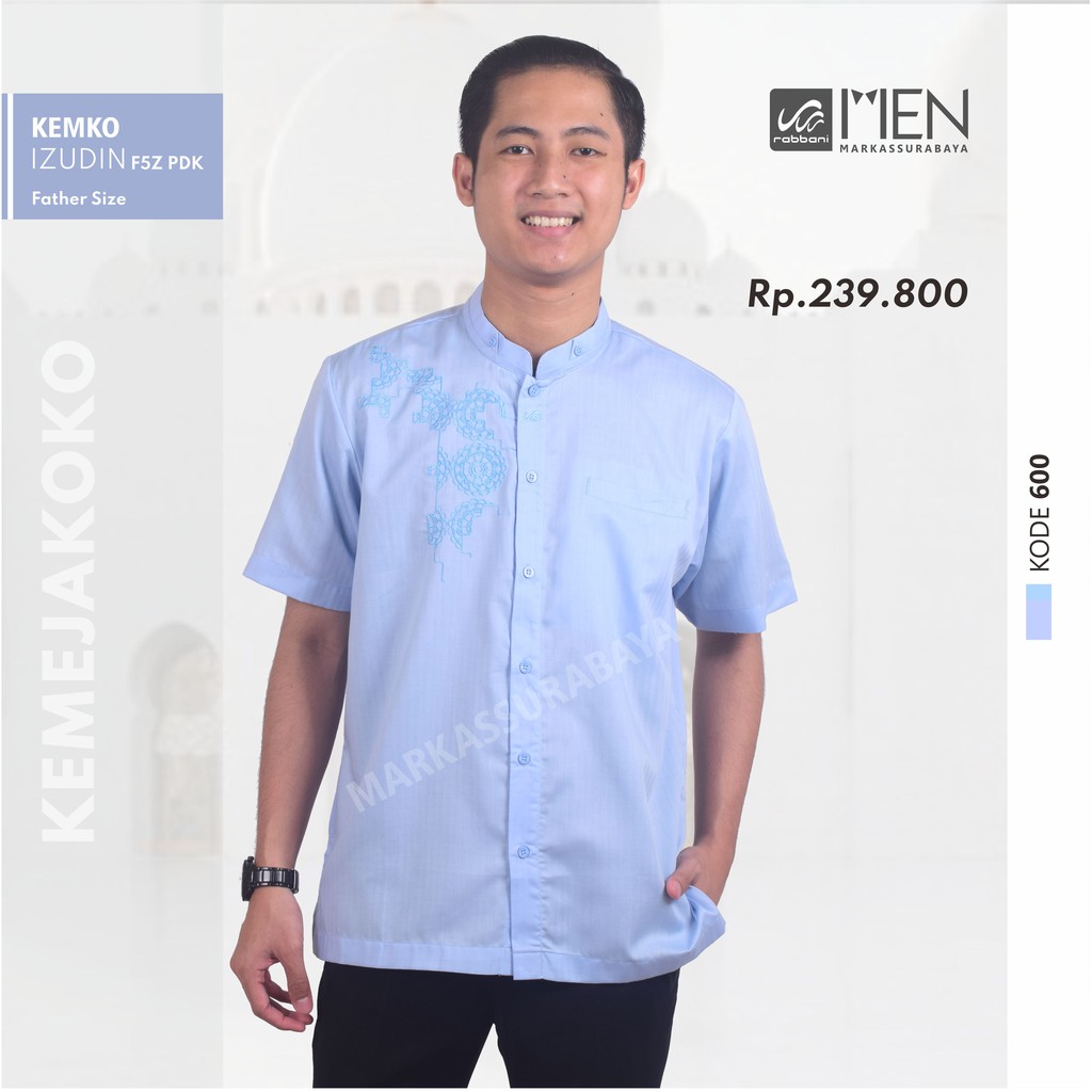 Jual (SIZE 4XL!!!)BAJU KOKO JUMBO LENGAN PENDEK IZUDIN RABBANI | Shopee ...