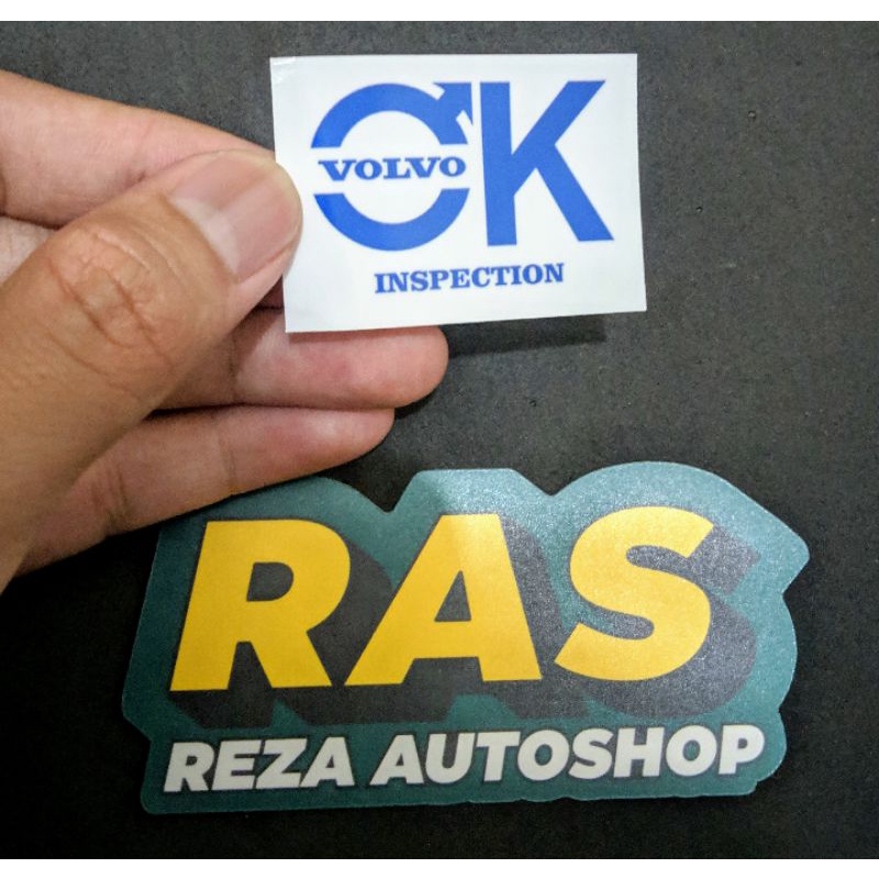 Jual stiker sticker decal mirror volvo ok inspection | Shopee Indonesia