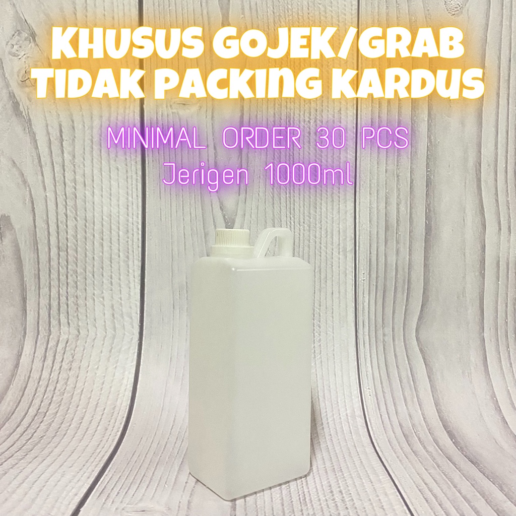 Jual Jerigen 1000ml 1 Liter Segel Khusus Gojek Dan Grab Shopee Indonesia 1104