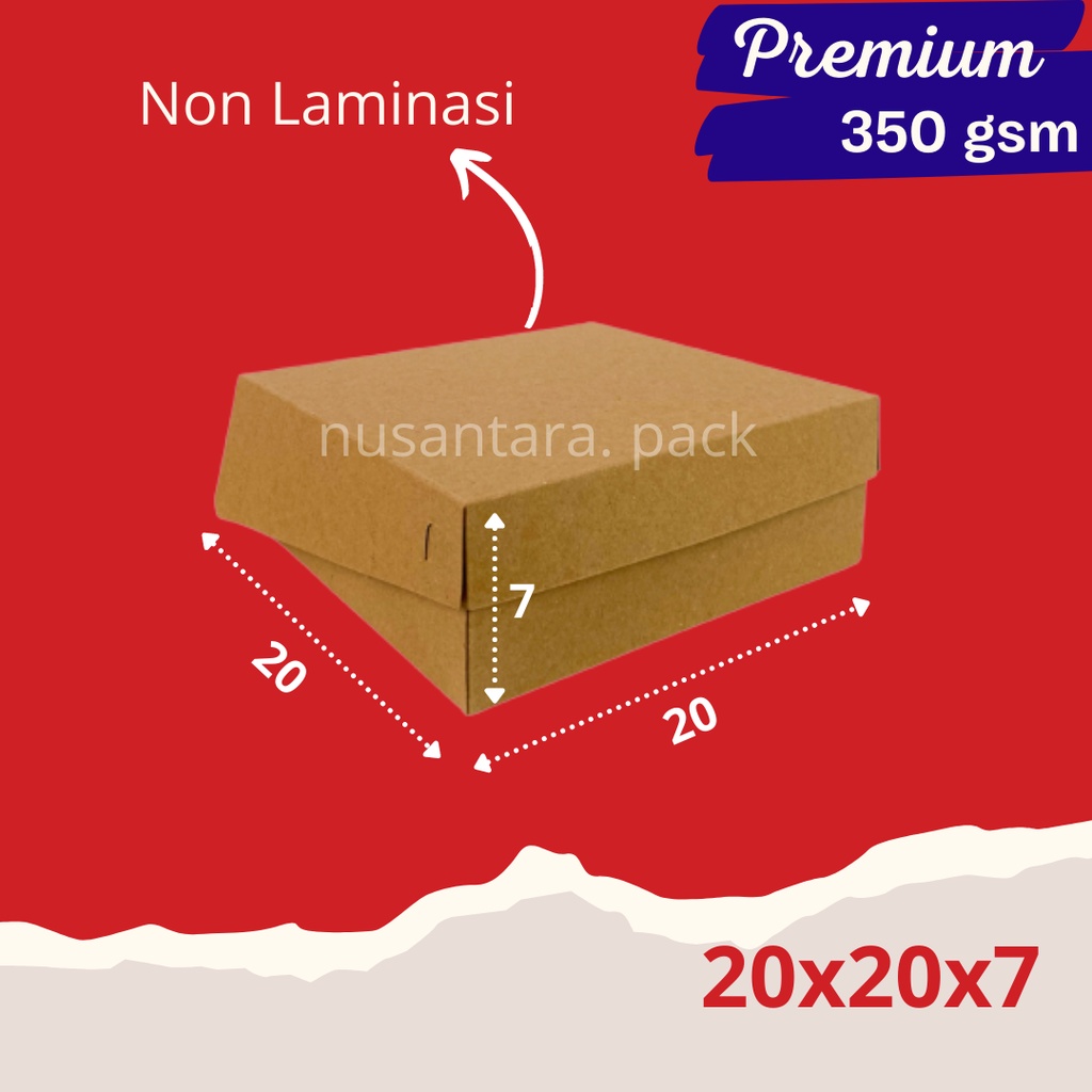 Jual (350 gsm) Kotak Nasi Rice Box Tempat Kue Roti Hampers Ukuran ...