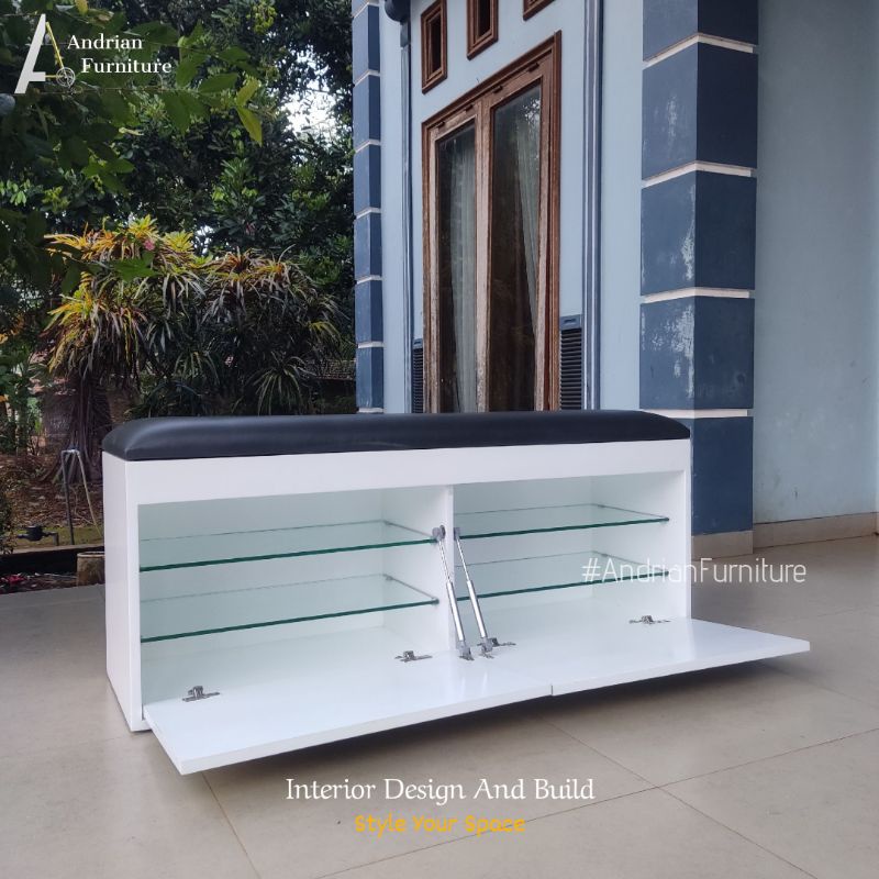 Jual CUSTOM | Rak Penyimpanan Sepatu Minimalis Modern Bench Sofa ...