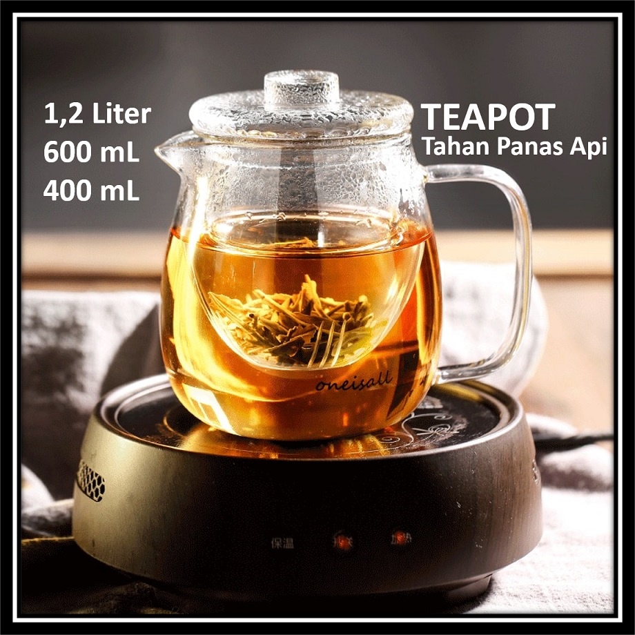 Jual Tahan Api Pitcher Teko Teh Kaca Gelas Tahan Panas Api Langsung Teapot Japanese Style Tea 7310