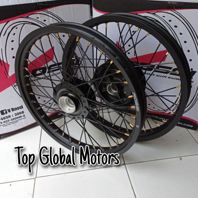 Jual Velg RX King 140*140-17 FULL HITAM Depan Belakang - Pelak RX King ...