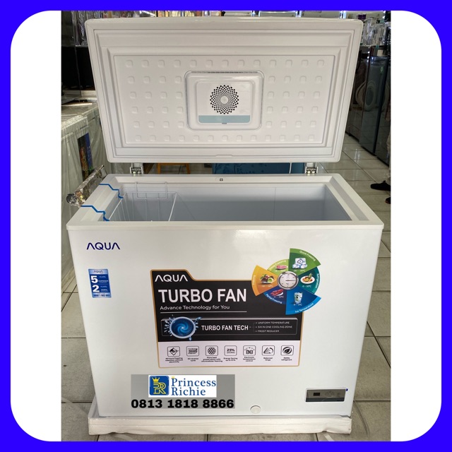 Jual Chest Freezer Aqua Aqf Tf Pintu Kaca Anti Gores Shopee Indonesia