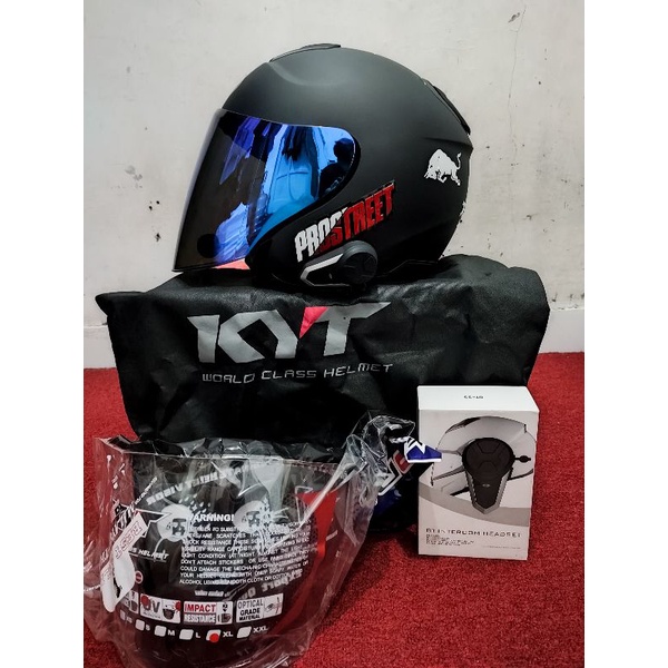 Jual KYT KYOTO BLACK DOFF PAKET GANTENG INTERCOM BTS3 (SOLD OUT ...