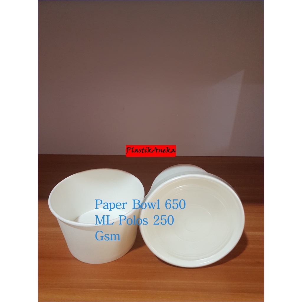 Jual Paper Bowl Ml Gsm Mangkuk Kertas Wadah Kertas Cup Bowl