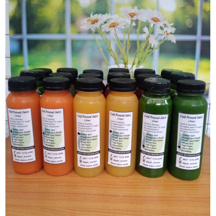 Jual Cold Pressed Juice Jus Buah Sayur Murni Pelancar Pencernaan