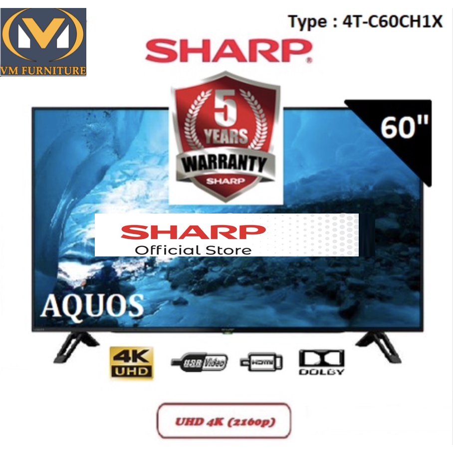60 Inch 4K Ultra-HDR Basic TV 4T-C60CH1X