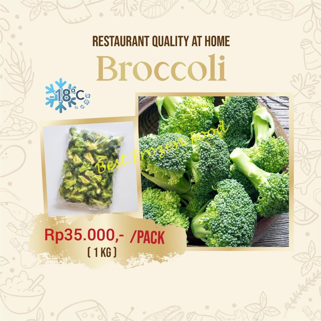 Jual Frozen Broccoli 1kg (Import Quality) | Shopee Indonesia