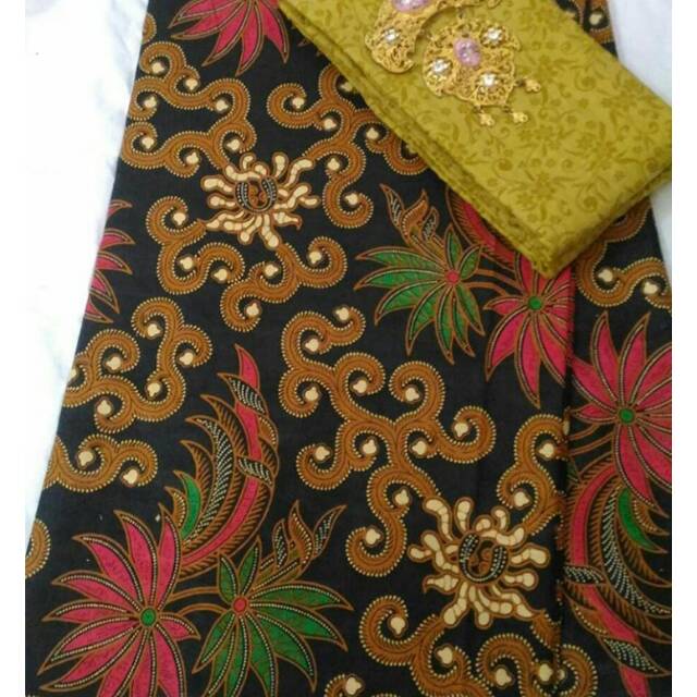 Jual Kain batik prima printing kembang langit lidah api | Shopee Indonesia