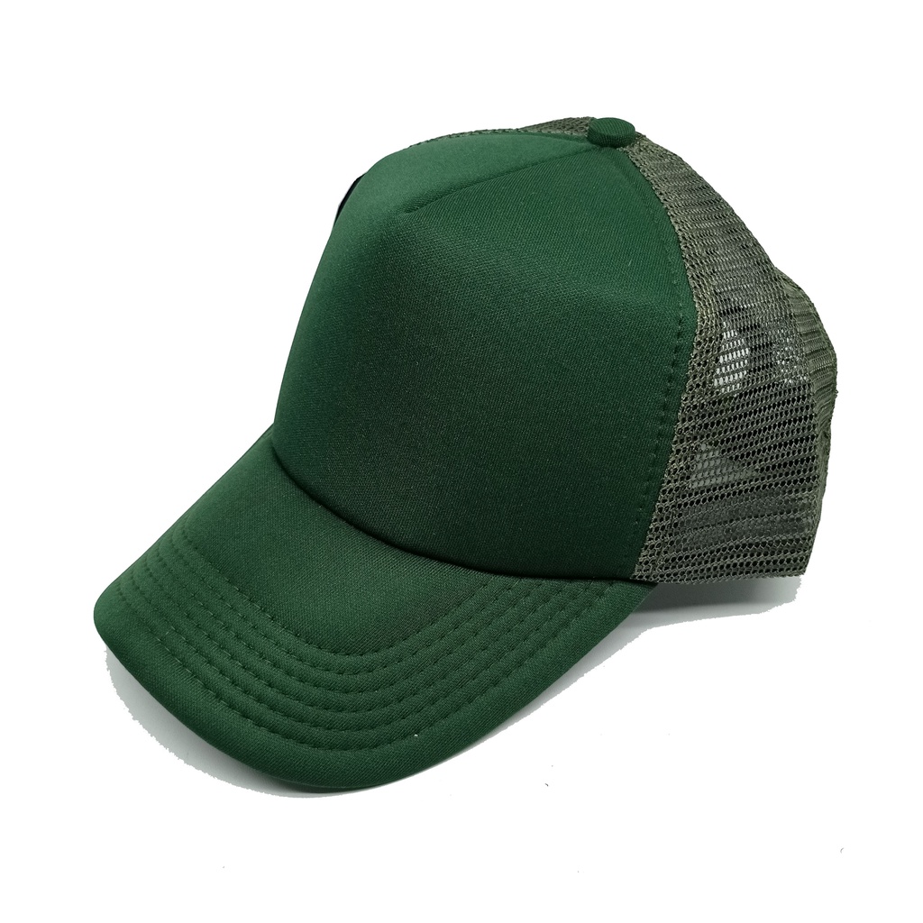 Jual Topi Jaring Trucker Hijau Army Polos Dewasa Premium Shopee Indonesia