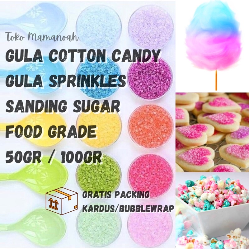 Jual Gula Warna Warni Gula Cotton Candy Gulali Kapas Sprinkel Halal Gula Arum Manis 5822