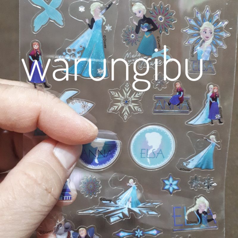 Jual Fancy Sticker Pvc Stiker Mainan Gambar Karakter Frozen Princess ...