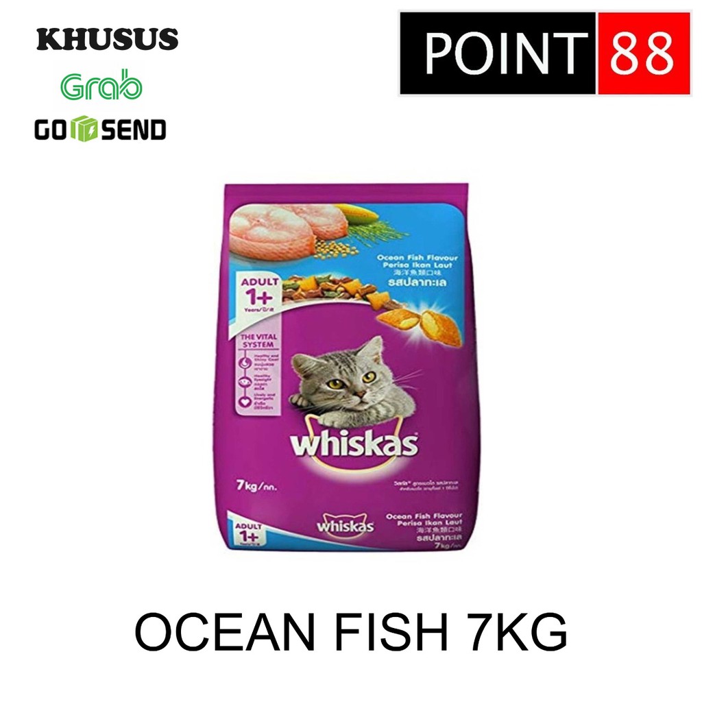 Jual Whiskas Ocean Fish 7kg (GRAB/GOSEND) Shopee Indonesia