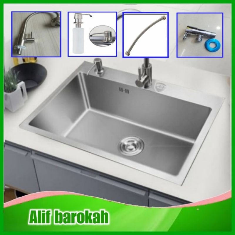 Jual paket komplit sink 1 lubang 7545 | Shopee Indonesia