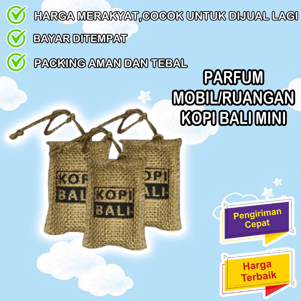 Jual Pengharum Mobil Parfum Pewangi Parfume Gantung Kopi Bali Mini