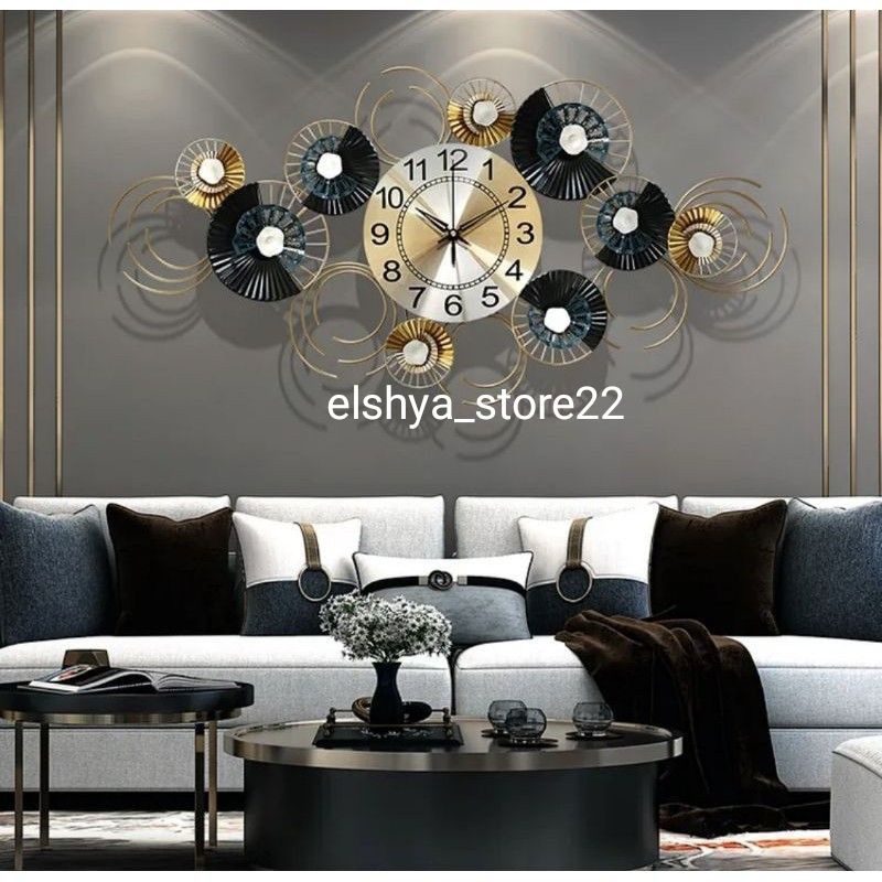 Jual JAM DINDING luxury minimalis/dekorasi hiasan dinding mewah besar