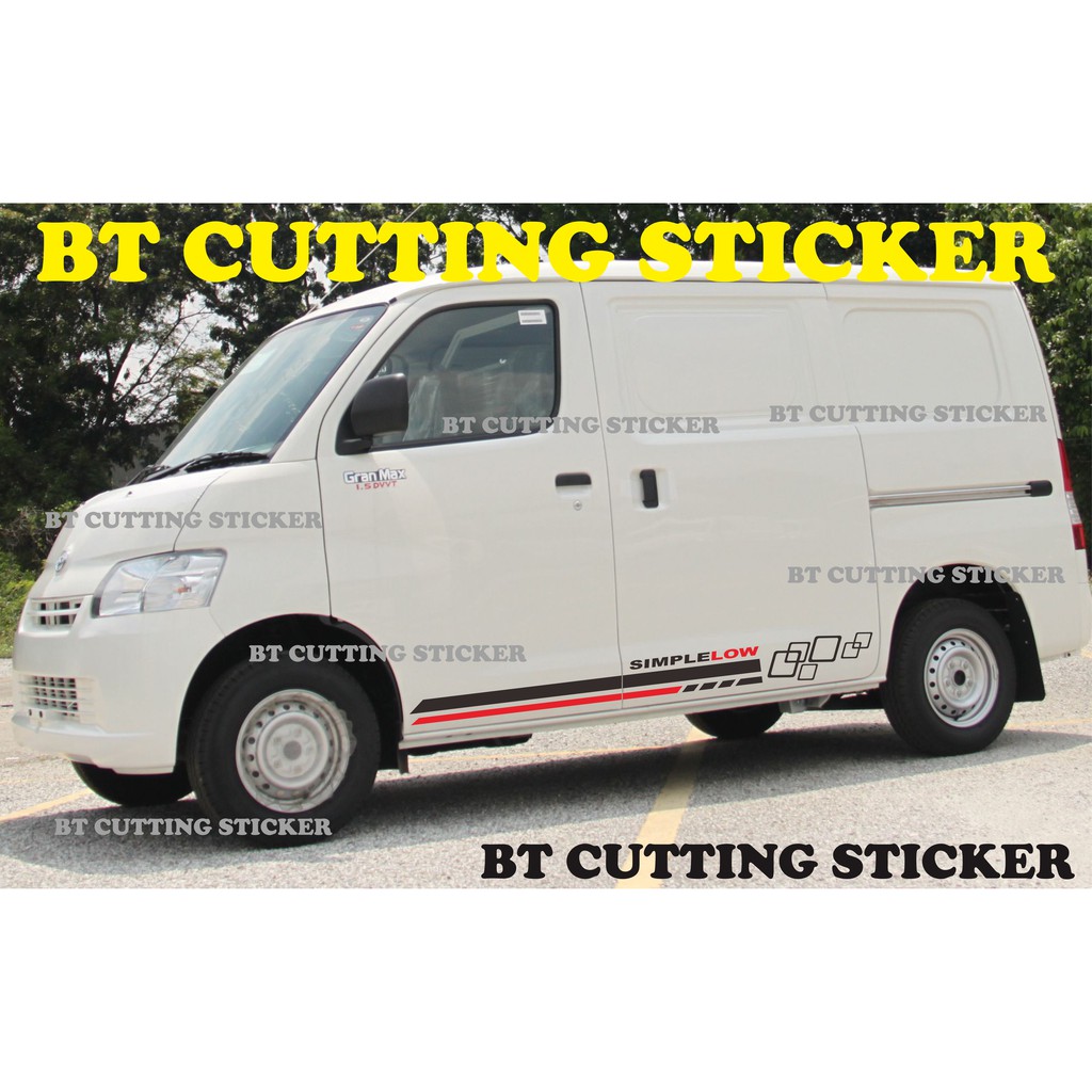 Jual Bt Stiker Mobil Gran Max Mpv Minibus Stiker List Gran Max Stiker