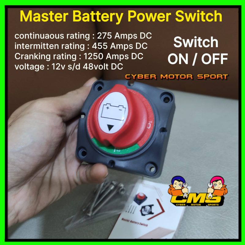 Jual Engine Cut Off switch universal. battery isolator pemutus arus