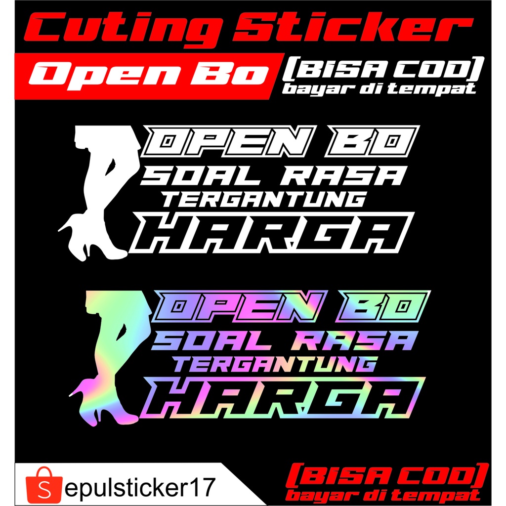 Jual STICKER CUTING OPEN BO | Shopee Indonesia