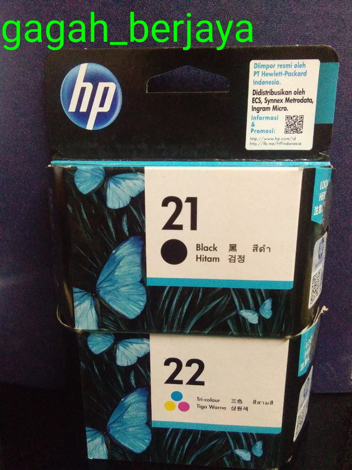 Jual Paket Tinta Hp Black Colour Original Shopee Indonesia