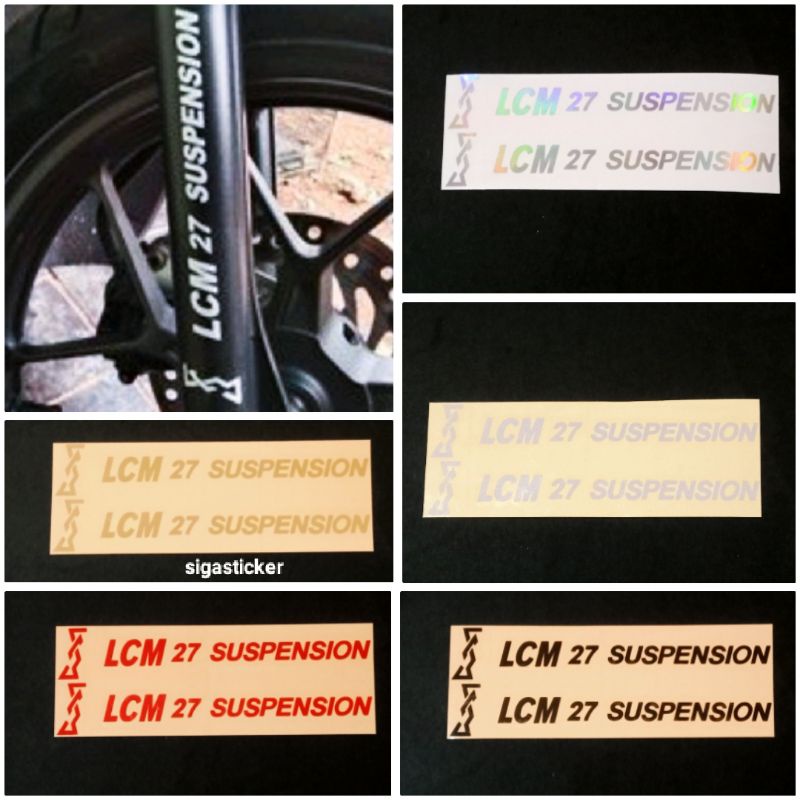 Jual Sticker stiker LCM 27 suspension Stiker Shock Depan Motor Cutting ...