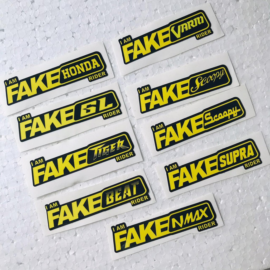 Jual Sticker FAKE Bahan Ritrama Laminasi Glossy | Shopee Indonesia