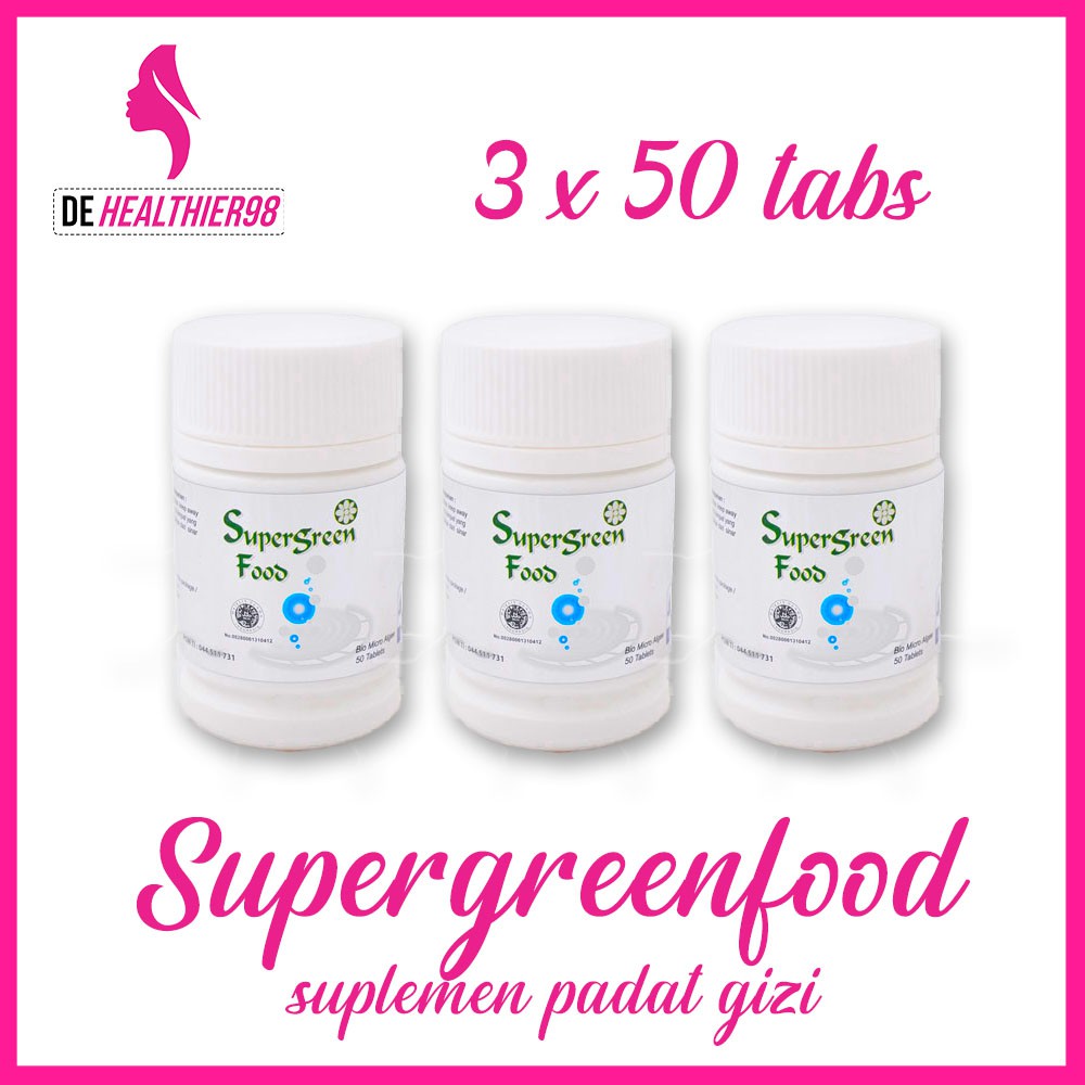 Jual Suplemen Padat Gizi 3 Botol 50 tabs (Obat Maag, Makanan sel tubuh