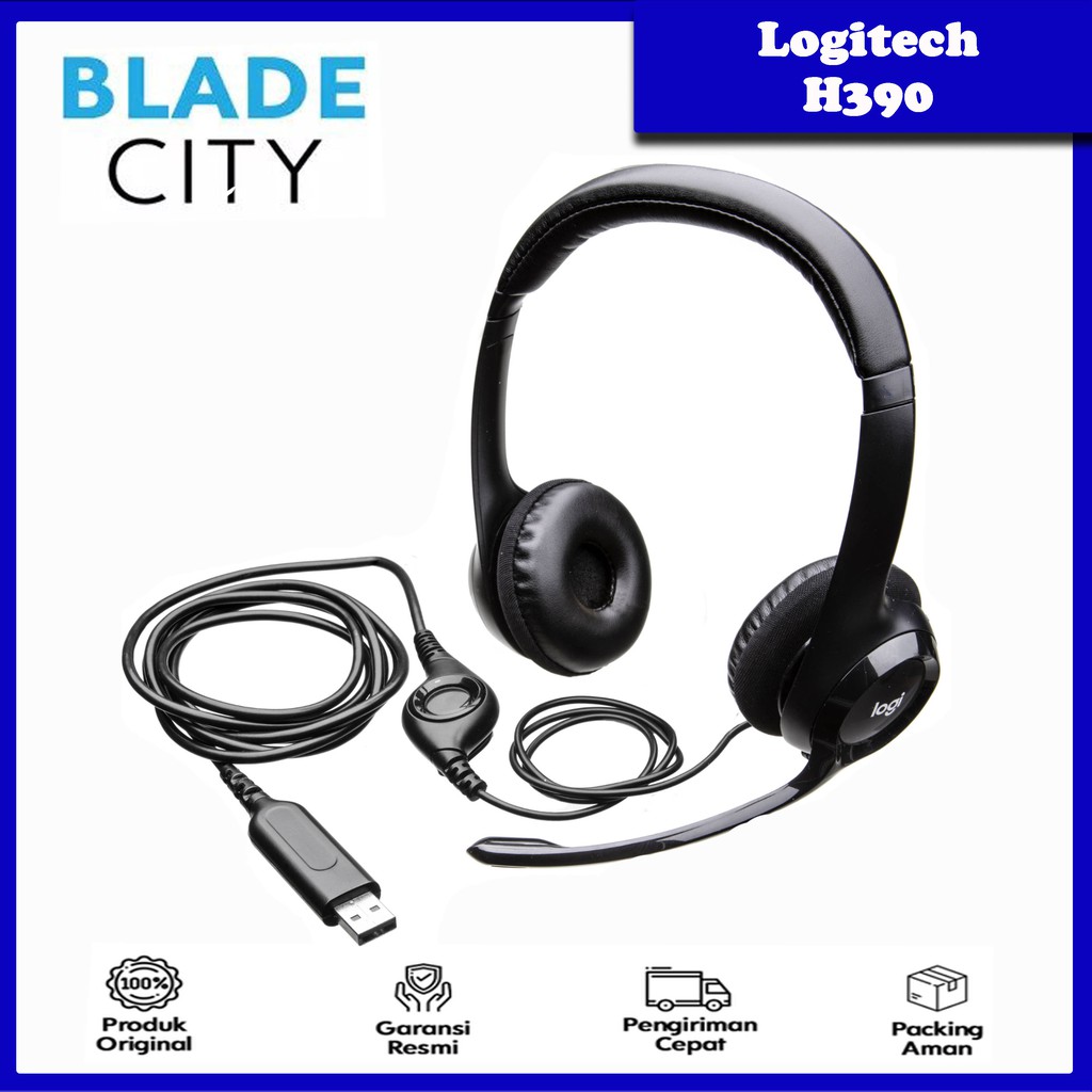 Jual Logitech H390 USB Computer Headset Shopee Indonesia