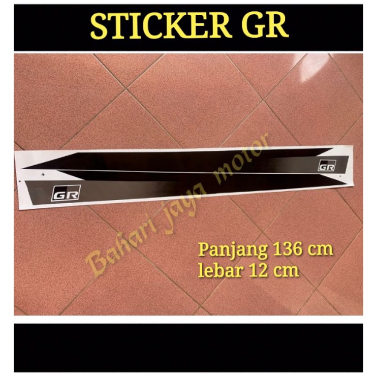 Jual STICKER STRIPING STIKER GR MOTIF HITAM ABU | Shopee Indonesia