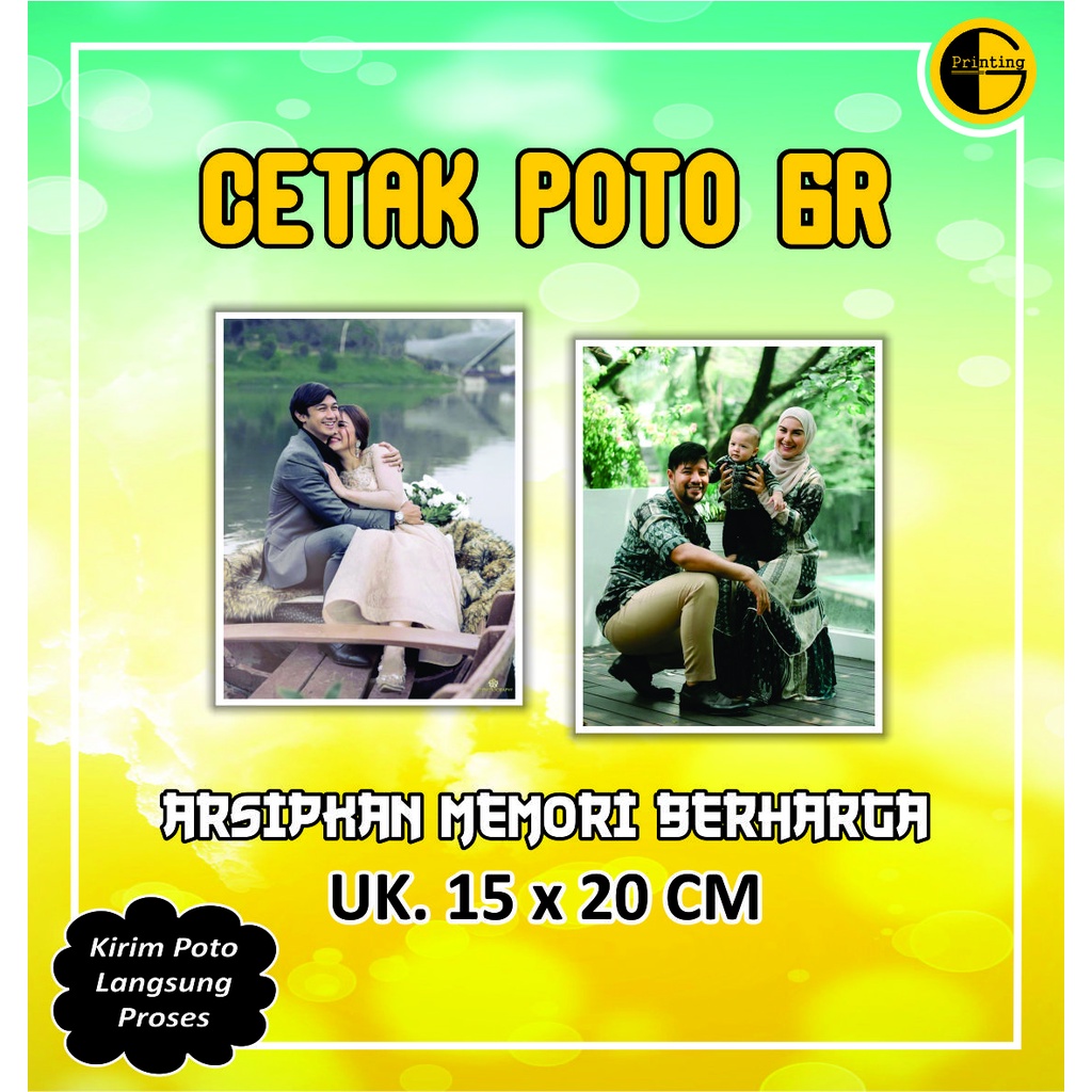 Jual CETAK POTO UKURAN 6R | Shopee Indonesia