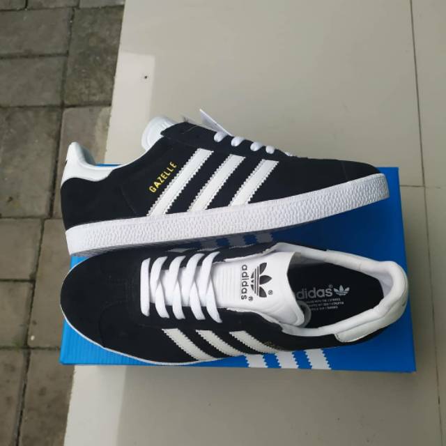 Jual ADIDAS GAZELLE BLACK WHITE | Shopee Indonesia