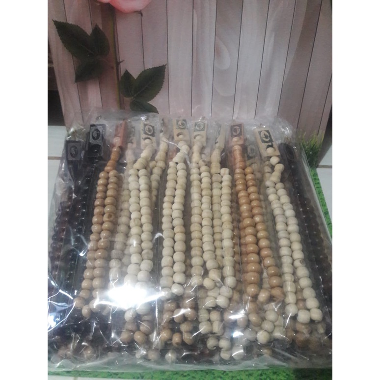 Jual Souvenir Pernikahan Tasbeh Kayu Kemasan Plastik Isi 100 Pcs ...