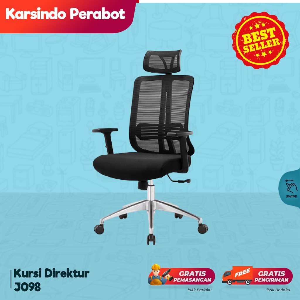 Jual Kursi Direktur/Kursi Kantor/Kursi Kerja/Kursi Staf J098 Import ...