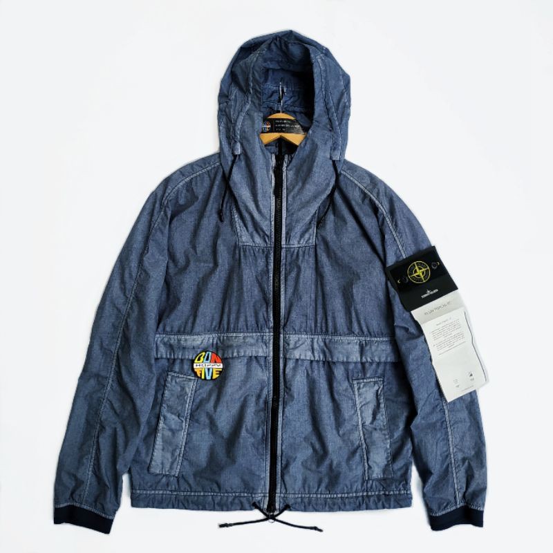 Stone island resin poplin tc on sale