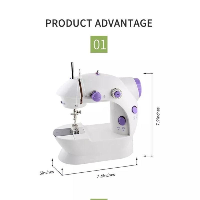 Jual Premium Mesin Jahit Mini Portable GT 202 FHSM 202 + Meja Besar