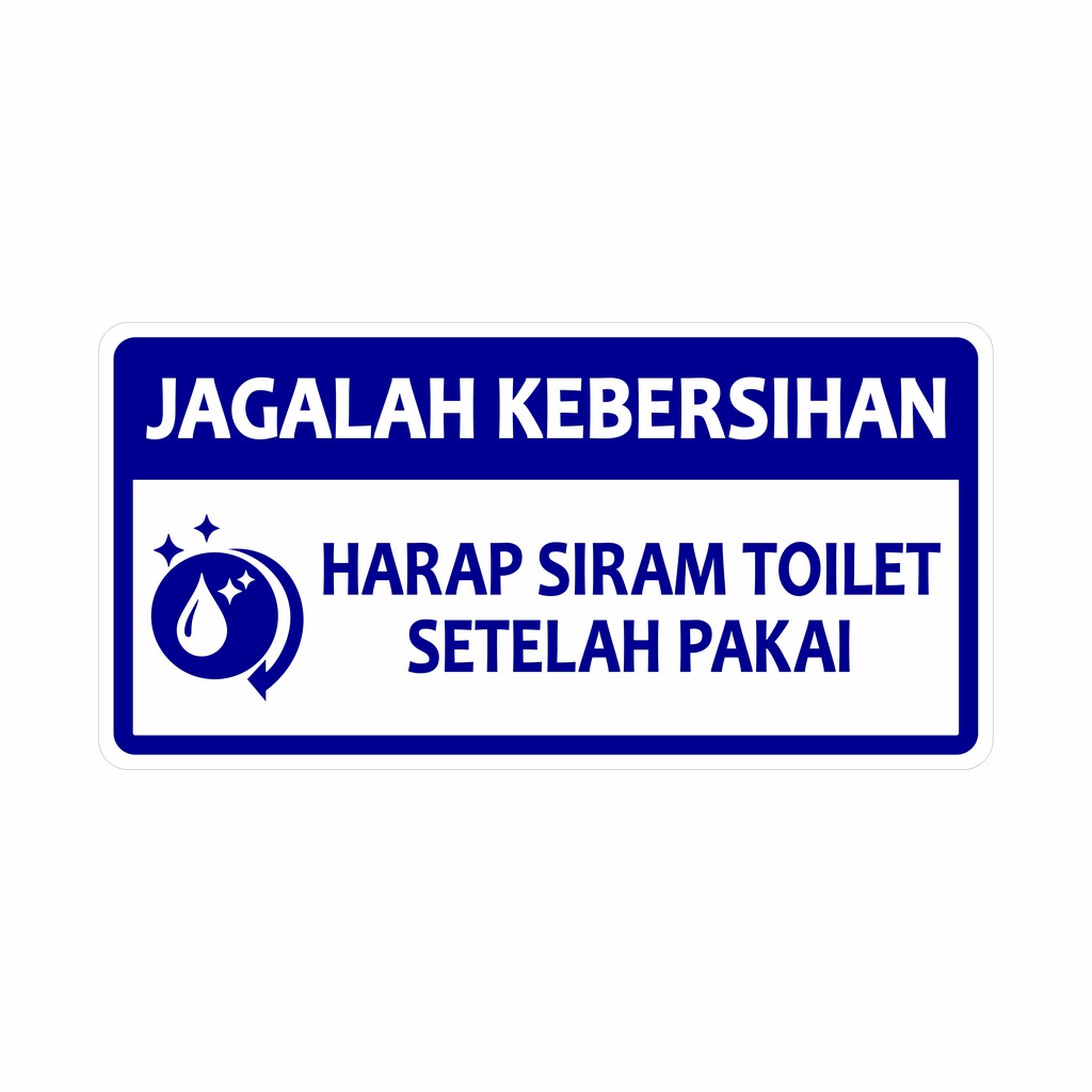 Jual Rambu Sign Jagalah Kebersihan Toilet Shopee Indonesia