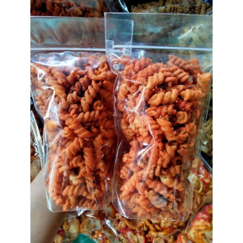 Jual Makaroni Spiral Pedas Gurih Murah Dan Enak Ukuran 100 Gram